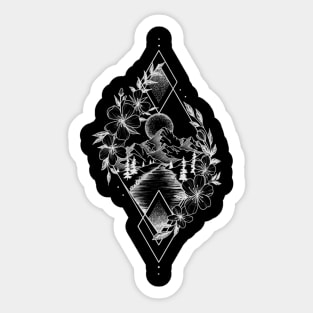 Mountain scenery Sticker